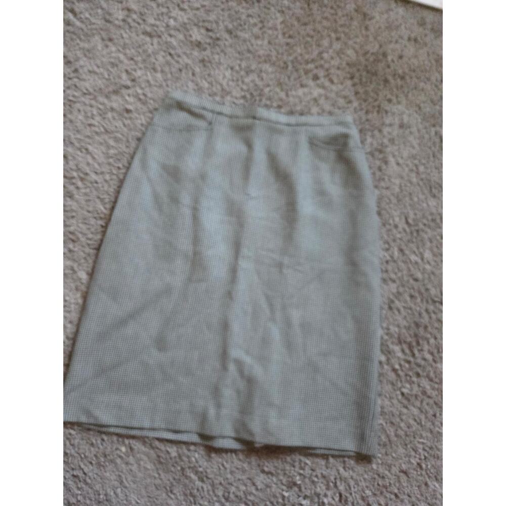 Talbots Black & White Houndstooth Stretch Pencil Skirt 🖤🤍